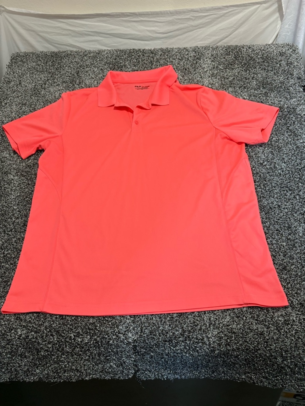 Fila Men's pink Polo Shirt - Breathable Performance Tee size xxl